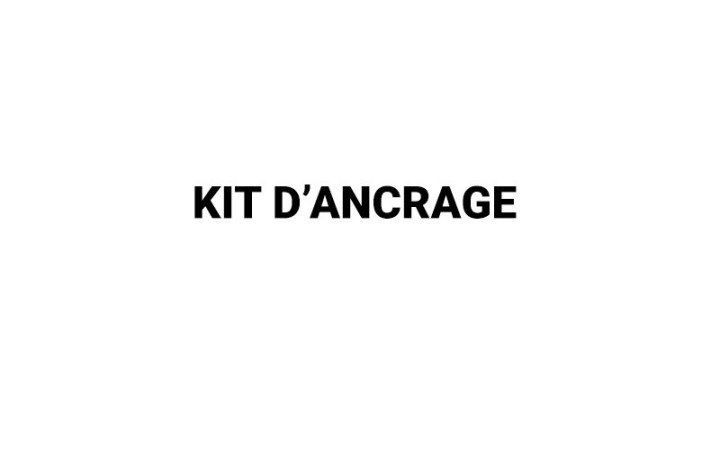Option kit 4 tiges d'ancrage pour fixation de corbeille urbaine