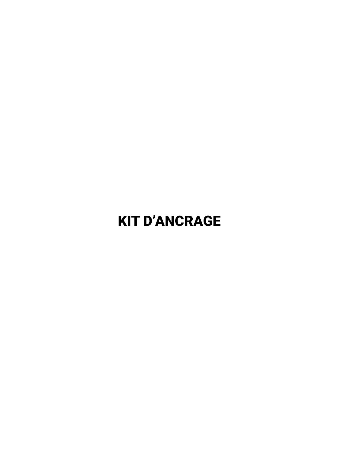 Option kit 4 tiges d'ancrage pour fixation de corbeille urbaine