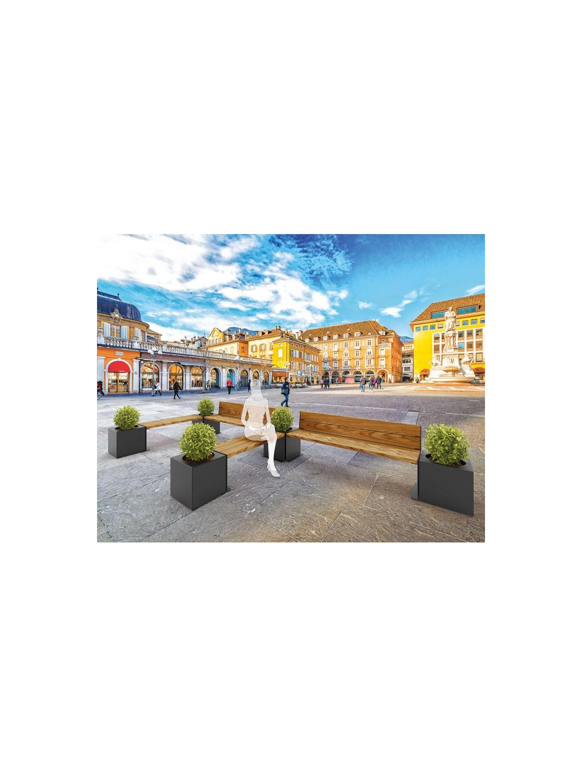 BANC EXTÉRIEUR DESIGN ELITE ACIER / BOIS
BANC URBAIN POUR PARC EXTÉRIEUR
BANC MODULABLE ELITE