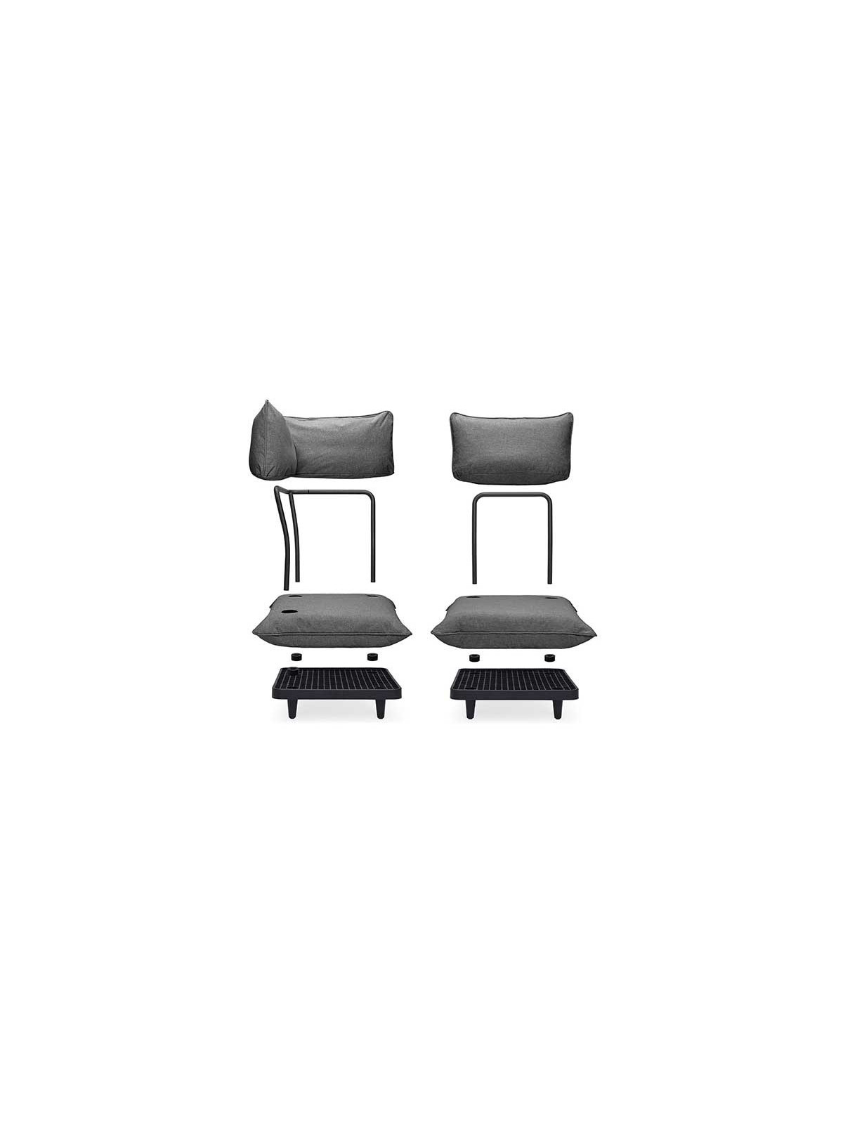 SALON DE JARDIN EXTÉRIEUR PALETTI DESIGN POUR TERRASSE 
SALON MODULAIRE MODERNE POUR PROFESSIONNEL ET PARTICULIER