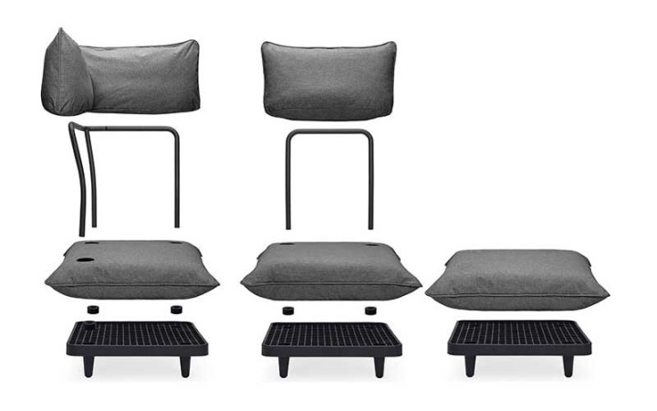 SALON DE JARDIN MODULABLE ET DESIGN PALETTI
MOBILIER DE JARDIN MODERNE POUR EXTÉRIEUR FATBOY