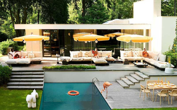 SALON DE JARDIN PALETTI PACK L MODERNE POUR TERRASSE DE JARDIN OU COURS EXTÉRIEUR D’HÔTEL ET RESTAURANT