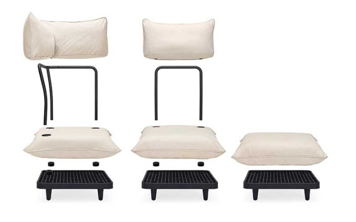 SALON DE JARDIN PALETTI PACK L MODERNE POUR TERRASSE DE JARDIN OU COURS EXTÉRIEUR D’HÔTEL ET RESTAURANT