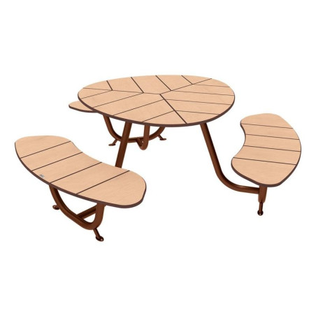 TABLE DE PIQUE NIQUE VITORIA HPL FABRICATION FRANCAISE
TABLE EXTÉRIEUR COMPACT POUR PARC OU TERRASSE DE RESTAURANT