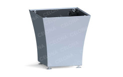 POT EXTERIEUR VOGUE CARRE MODERNE 
JARDINIÈRE CARRÉ DESIGN EN POLYÉTHYLÈNE PROFESSIONNEL ET COLLECTIVITÉ