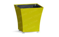 POT EXTERIEUR VOGUE CARRE MODERNE 
JARDINIÈRE CARRÉ DESIGN EN POLYÉTHYLÈNE PROFESSIONNEL ET COLLECTIVITÉ