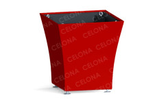 POT EXTERIEUR VOGUE CARRE MODERNE 
JARDINIÈRE CARRÉ DESIGN EN POLYÉTHYLÈNE PROFESSIONNEL ET COLLECTIVITÉ