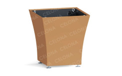 POT EXTERIEUR VOGUE CARRE MODERNE 
JARDINIÈRE CARRÉ DESIGN EN POLYÉTHYLÈNE PROFESSIONNEL ET COLLECTIVITÉ