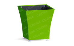 POT EXTERIEUR VOGUE CARRE MODERNE 
JARDINIÈRE CARRÉ DESIGN EN POLYÉTHYLÈNE PROFESSIONNEL ET COLLECTIVITÉ