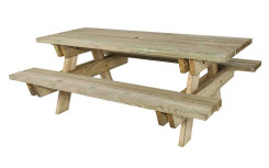 OFFRE SPÉCIALE ET FRAIS DE PORT OFFERT 
LOT DE 3 TABLES DE PIQUE NIQUE EN BOIS
POUR PARC ET ESPACE VERT