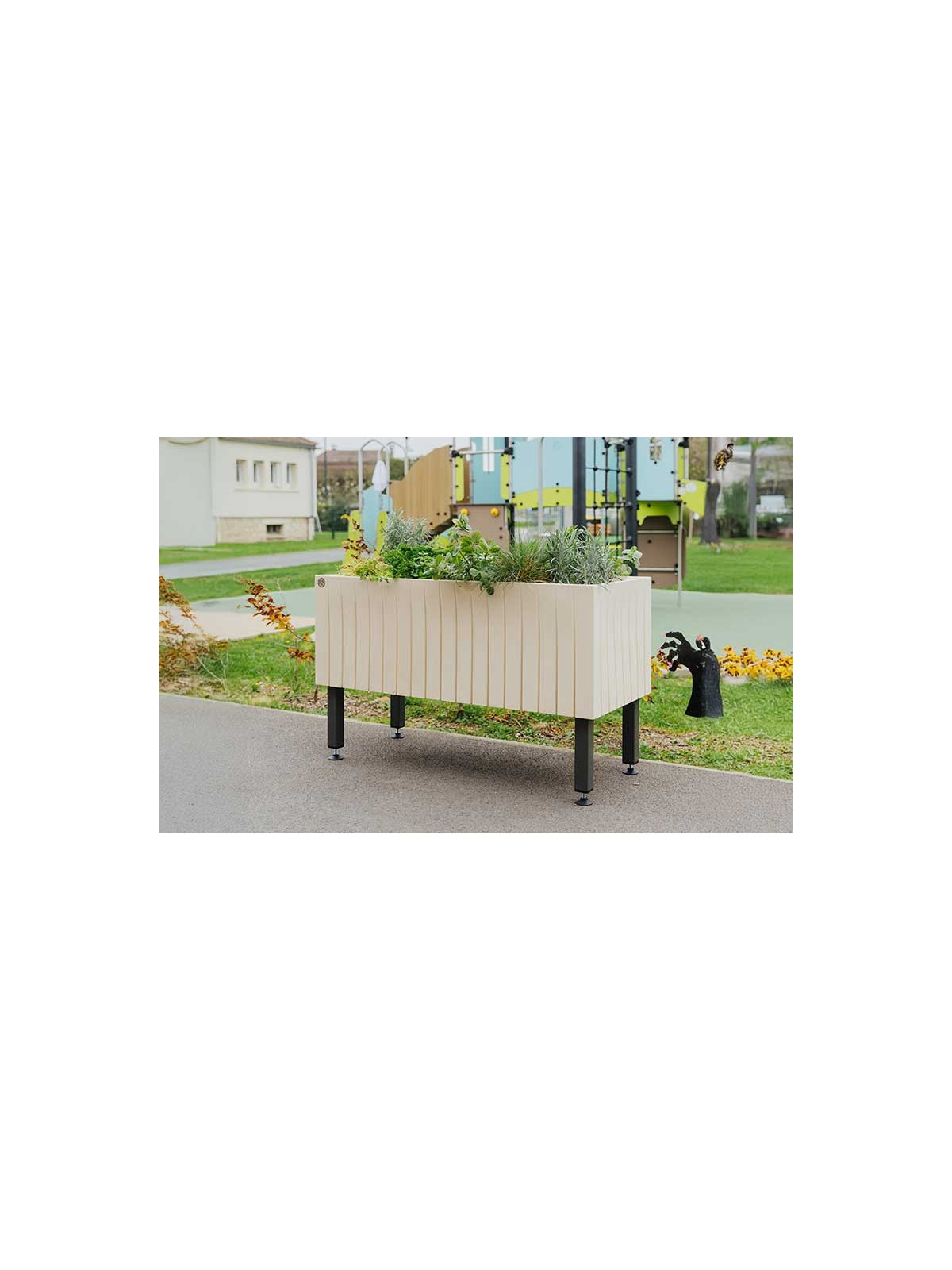 JARDINIÈRE PÉDAGOGIQUE RECTANGULAIRE OSLO 
JARDINIÈRE POUR ÉCOLE, CENTRE DE LOISIR OU COPROPRIÉTÉ