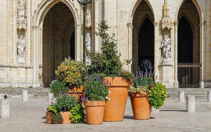 POT ROND POLYETHYLENE TC TERRE CUITE