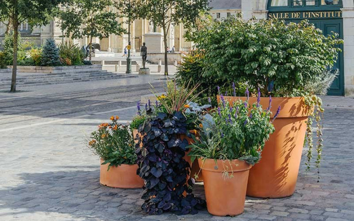 POT ROND POLYETHYLENE TC TERRE CUITE