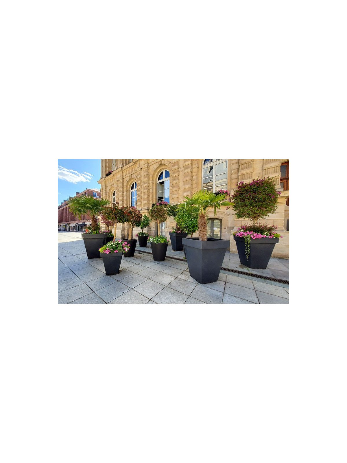 JARDINIERE POT CARRE POLYETHYLENE