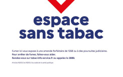 PANNEAU EN COMPOSITE ALUMINIUM ESPACE NON FUMEUR
SIGNALÉTIQUE ESPACE SANS TABAC POLITIQUE ANTI-TABAC