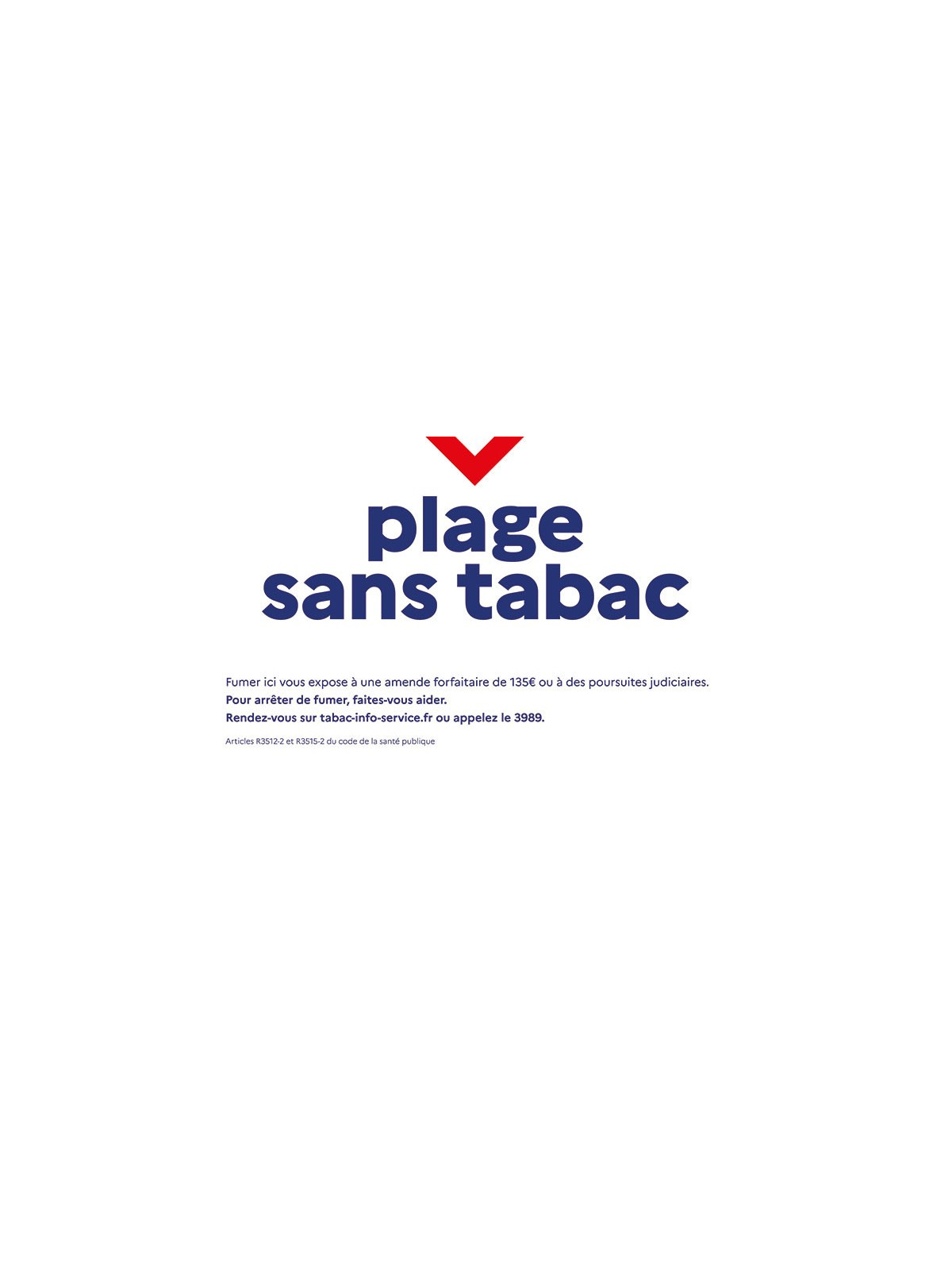 PANNEAU EN COMPOSITE ALUMINIUM PLAGE NON FUMEUR
SIGNALÉTIQUE PLAGE SANS TABAC POLITIQUE ANTI-TABAC