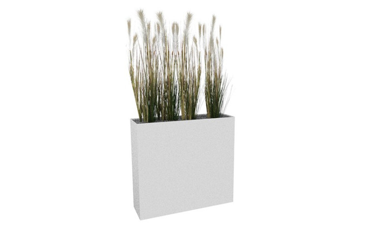 JARDINIERE EDITH HERBES SAUVAGES blanche