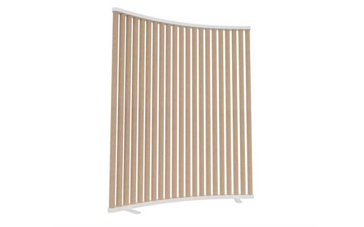 MOBILIER INTÉRIEUR DESIGN DE BUREAUX 
CLAUSTRA COURBE SÉPARATEUR D'ESPACE AVEC TUBE CARTON
CLOISON COURBE POUR PROFESSIONNEL
