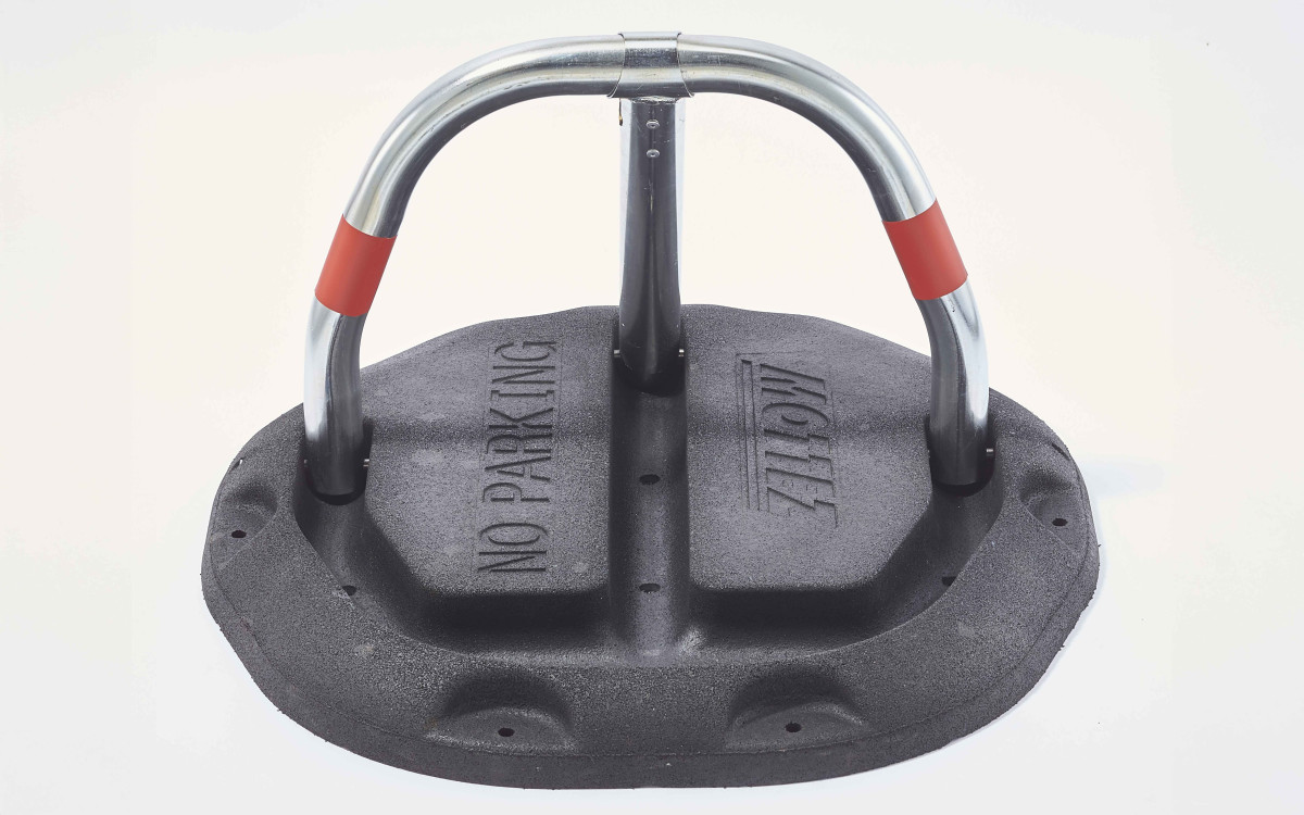 BLOC PARKING 3 PIEDS EN CAOUTCHOUC RECYCLE