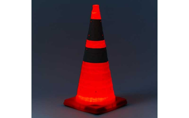 CONE DE SIGNALISATION RETRACTABLE LUMINEUX