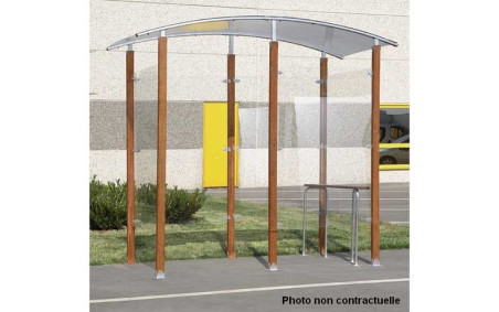 ABRI FUMEURS BOIS ISOLÉ 6 m²