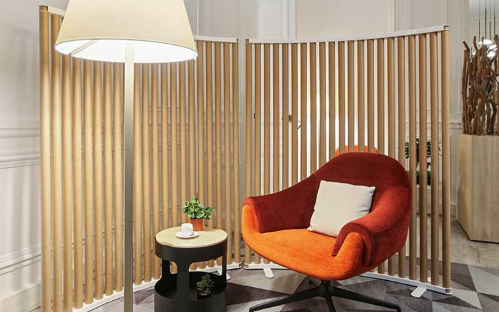 AMENAGEMENT OPEN SPACE MODERNE ET TENDANCE CLAUSTRA INTÉRIEUR 1500 mm
CLOISON DÉCORATIVE EN CARTON