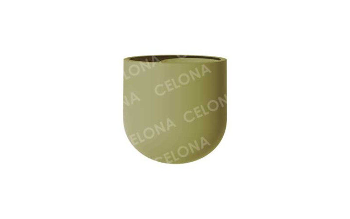 POT DE FLEUR LUNE POLYETHYLENE JARDINIERE RONDE EN PLASTIQUE 110 L