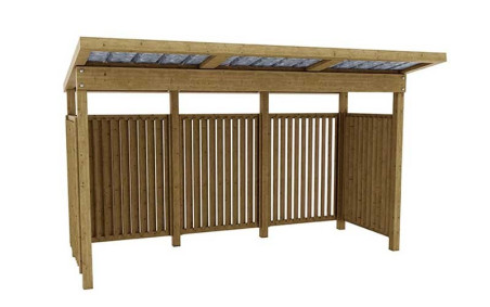 ABRI EN BOIS EXTÉRIEUR DIONYSOS POUR PROFESSIONNEL ET COLLECTIVITÉ
STATION BUS ABRI CONTENEUR OU ABRI VELOS