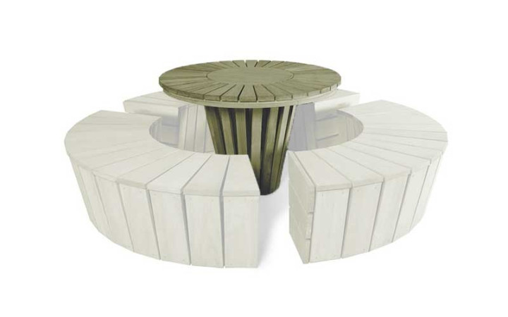 TABLE RONDE EN BOIS EXTÉRIEUR SOLIS EN PIN OU ROBINIER
TABLE RONDE SOLIS MODERNE ET DESIGN POUR PROFESSIONNEL ET COLLECTIVITÉ