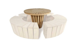 TABLE RONDE EN BOIS EXTÉRIEUR SOLIS EN PIN OU ROBINIER
TABLE RONDE SOLIS MODERNE ET DESIGN POUR PROFESSIONNEL ET COLLECTIVITÉ