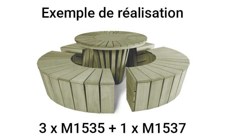 BANQUETTE CINTRÉE SOLIS DESIGN BOIS MODERNE POUR ESPACE PUBLIC
BANQUETTE DE REPOS MOBILIER URBAIN NATUREL POUR COLLECTIVITÉ