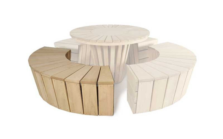 BANQUETTE CINTRÉE SOLIS DESIGN BOIS MODERNE POUR ESPACE PUBLIC
BANQUETTE DE REPOS MOBILIER URBAIN NATUREL POUR COLLECTIVITÉ