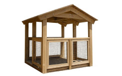 CABANE EN BOIS SPÉCIAL ENFANT POUR COURS ÉCOLE ET AIRE DE JEUX
KIOSQUE ET ABRI MODERNE EN BOIS DESIGN NATUREL