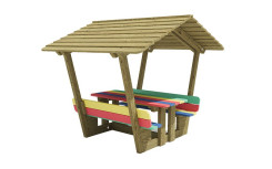 TABLE OMBRIÈRE EN BOIS POUR ENFANT COLORÉE KODOMO
TABLE PIQUE NIQUE EN BOIS COLORÉE POUR ESPACE VERT PUBLIC
