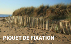 OPTION PIQUET DE FIXATION POUR GANIVELLE
CLÔTURE BOIS GANIVELLE POUR BORD DE PLAGE OU PARC