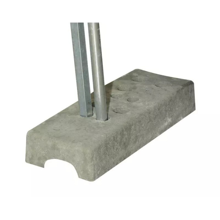 Plot béton fixation panneau électoral, matériel électoral collectivité