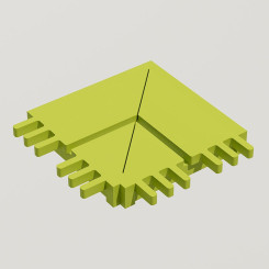 GAMME MOBILIER URBAIN DESIBOIS EN BOIS ÉCOLOGIQUE AVEC PEINTURE BIOSOURCÉE
JONCTION HORIZONTALE 90° EN BOIS