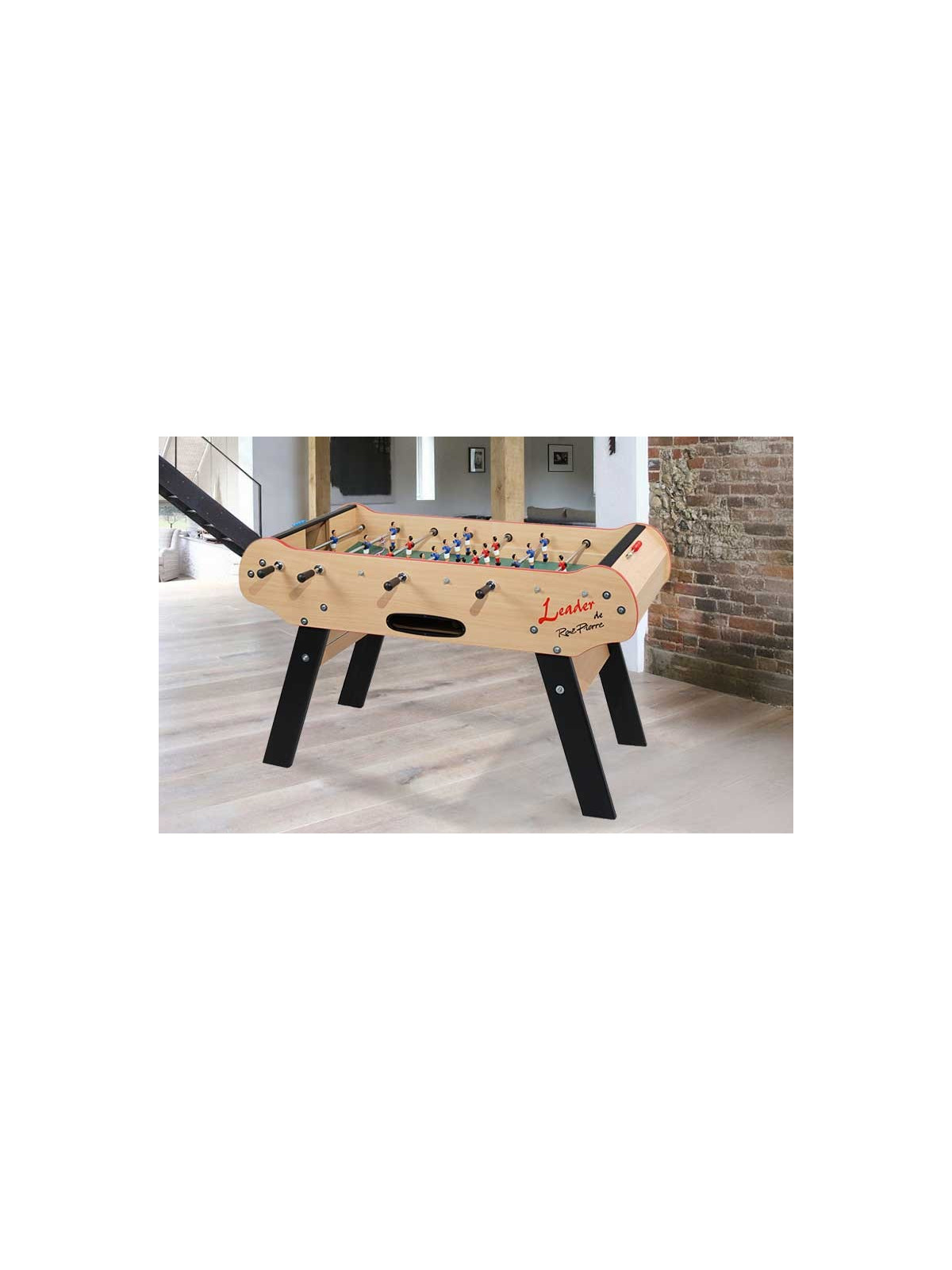 BABY FOOT TYPE CAFÉ LEADER RENE PIERRE
JEU BABY FOOT INTÉRIEUR BAR SALLE DE JEUX ET ESPACE DE REPOS