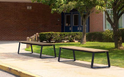 BANQUETTE MARIANNE ACIER ET BOIS