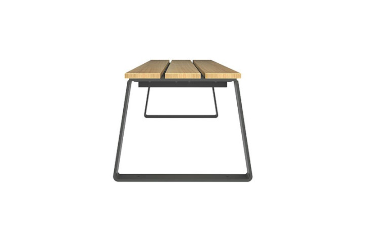 BANQUETTE MARIANNE ACIER ET BOIS