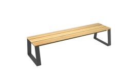 BANQUETTE MARIANNE ACIER ET BOIS