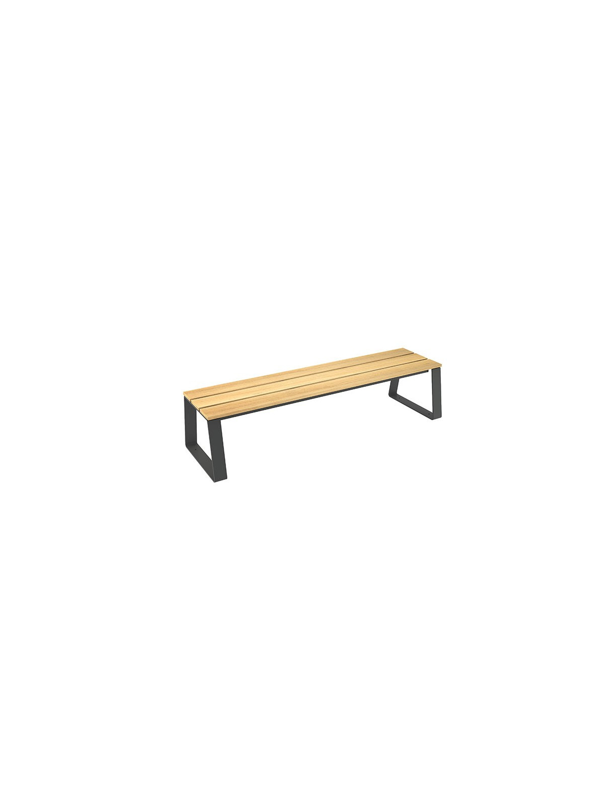 BANQUETTE MARIANNE ACIER ET BOIS