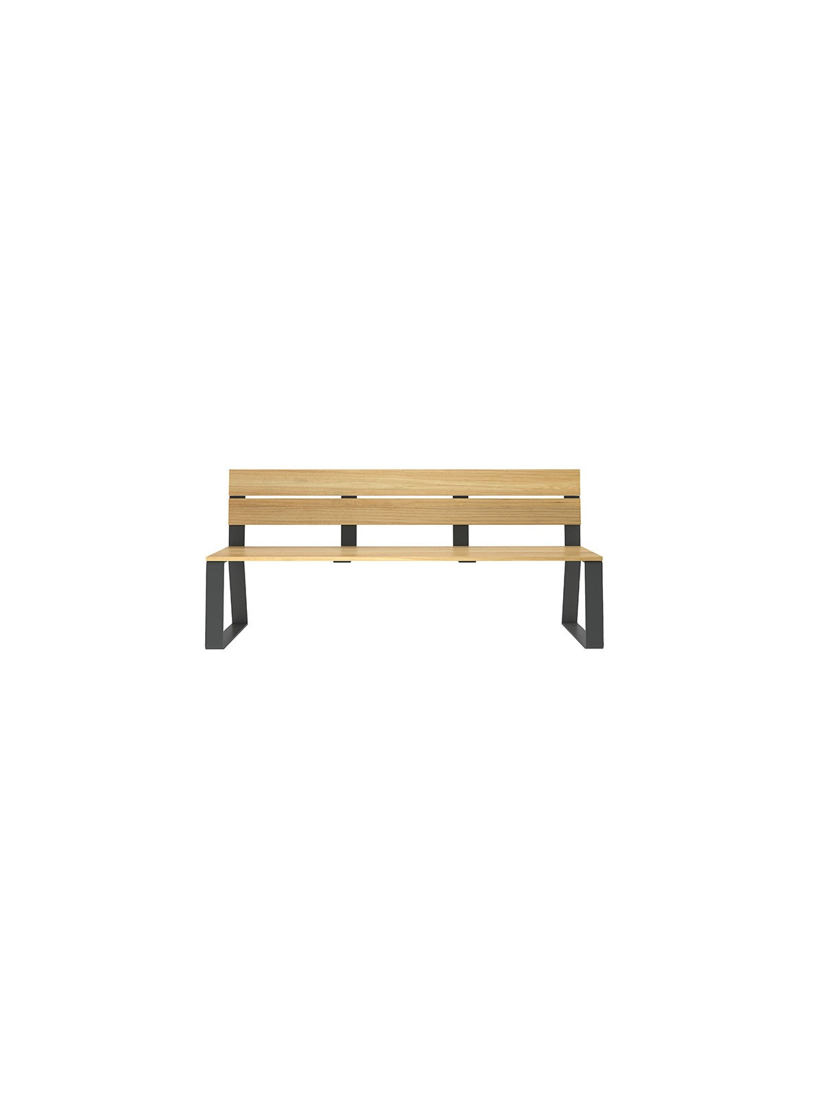 BANC MARIANNE ACIER ET BOIS