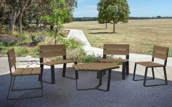 TABLE BASSE MARIANNE ACIER ET BOIS