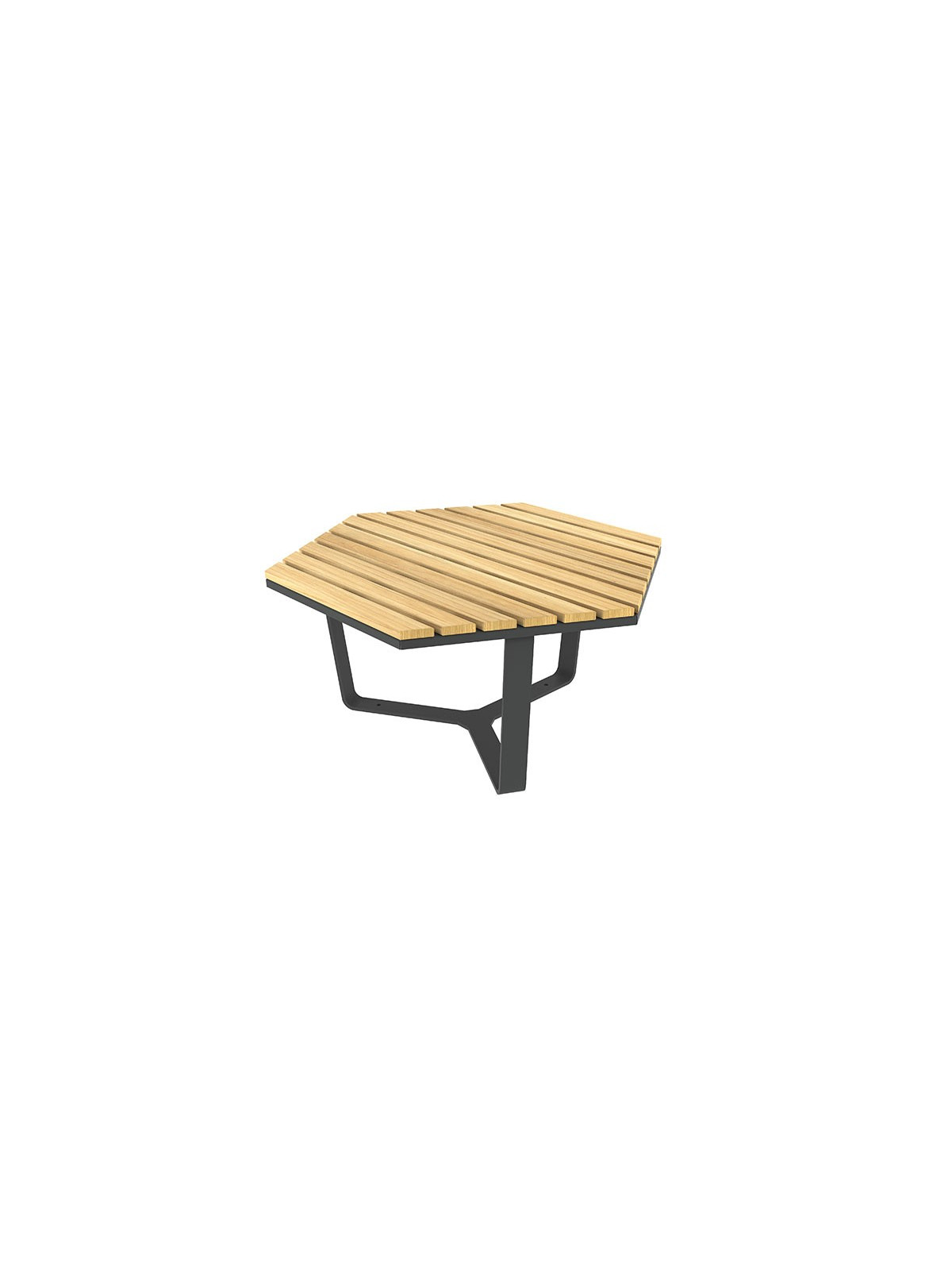 TABLE BASSE MARIANNE ACIER ET BOIS