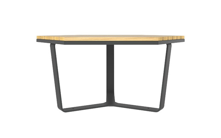 TABLE BASSE MARIANNE ACIER ET BOIS