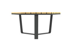 TABLE BASSE MARIANNE ACIER ET BOIS