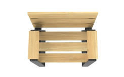 FAUTEUIL SENIOR MARIANNE ACIER ET BOIS