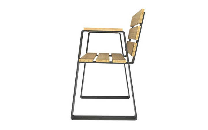 FAUTEUIL SENIOR MARIANNE ACIER ET BOIS