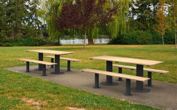 TABLE PIQUE NIQUE MARIANNE ACIER ET BOIS